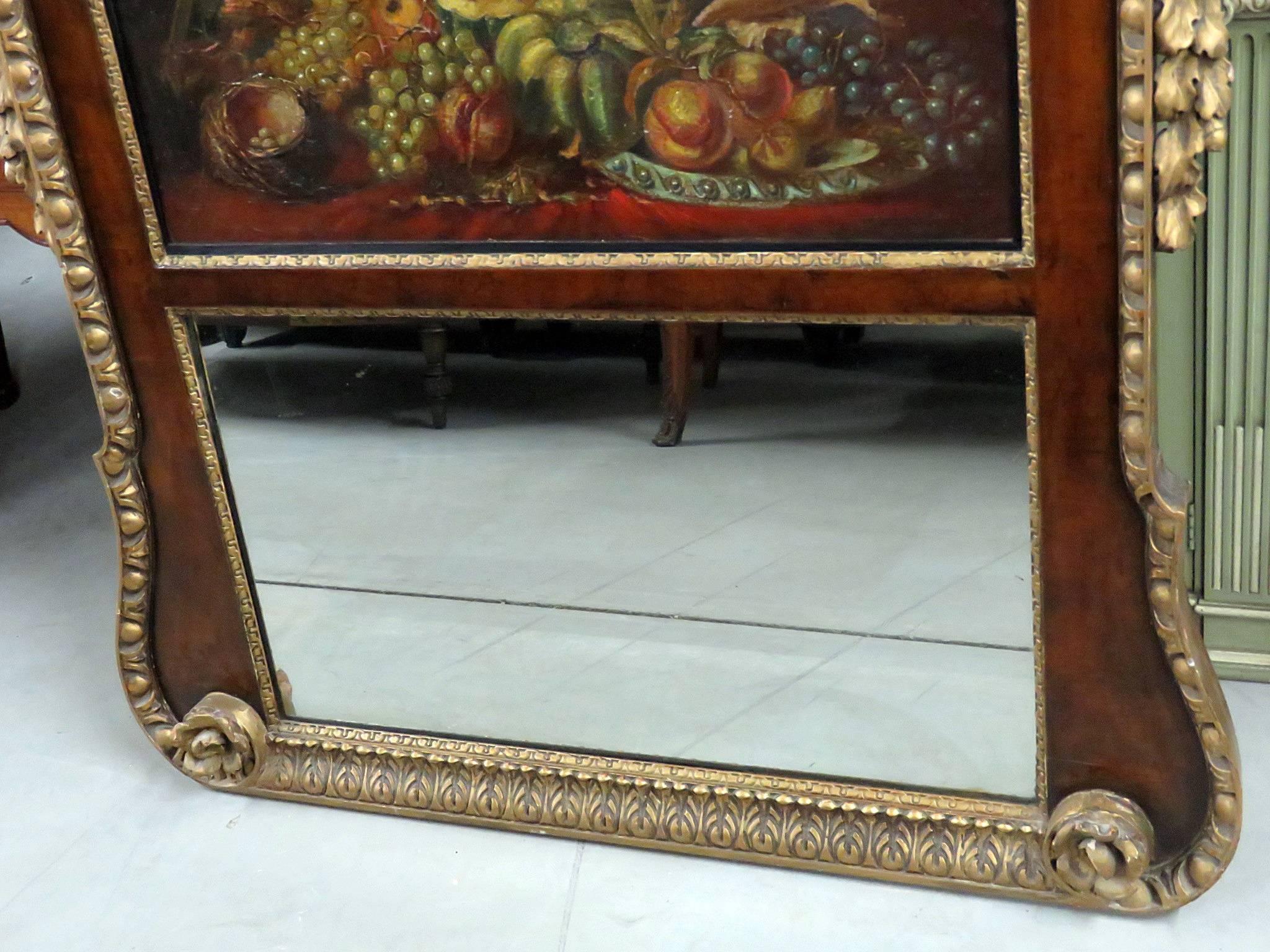 American 18th Century Georgian Style Trumeau Mirror