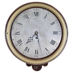 Orologio da parete georgiano del XVIII secolo di Robert Salmon