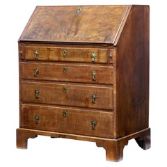 18th Century Georgian Walnut Bureau of Small Proportions