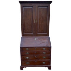 Antique 18th Century Georgian Walnut Secretary Bookcase