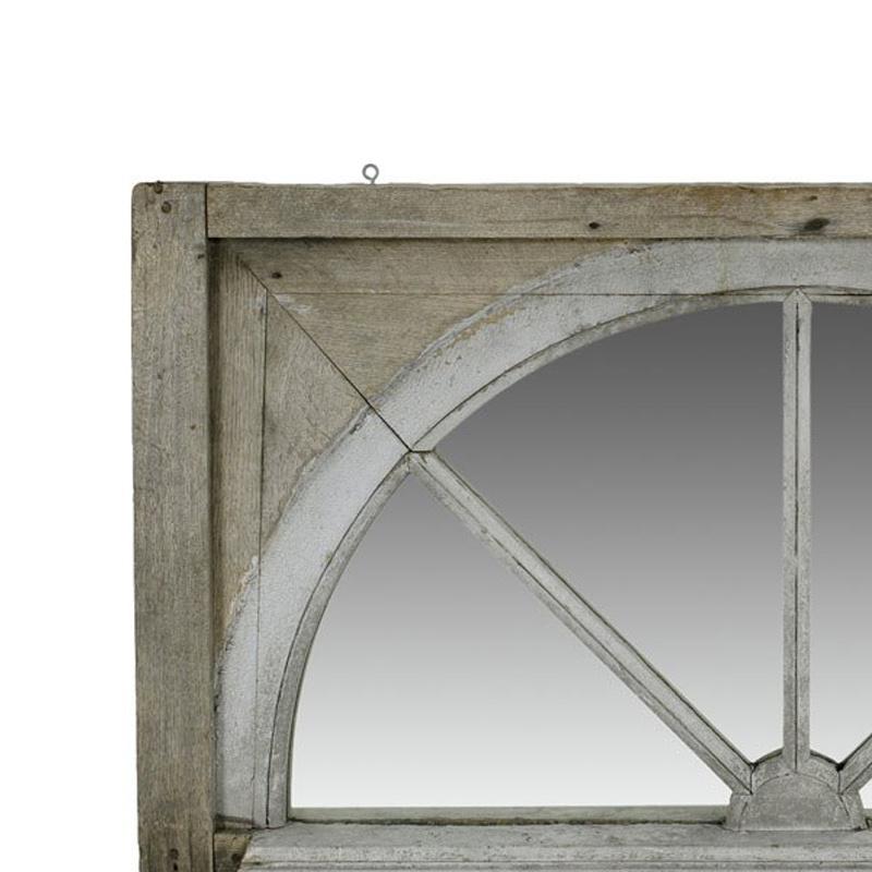 18th Century Georgian Wood Window Mirror  In Good Condition For Sale In Los Angeles, CA