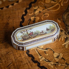 18th Century German 18K Gold & Enamel Snuff Box, Freres Jordan, Hanau c.1790