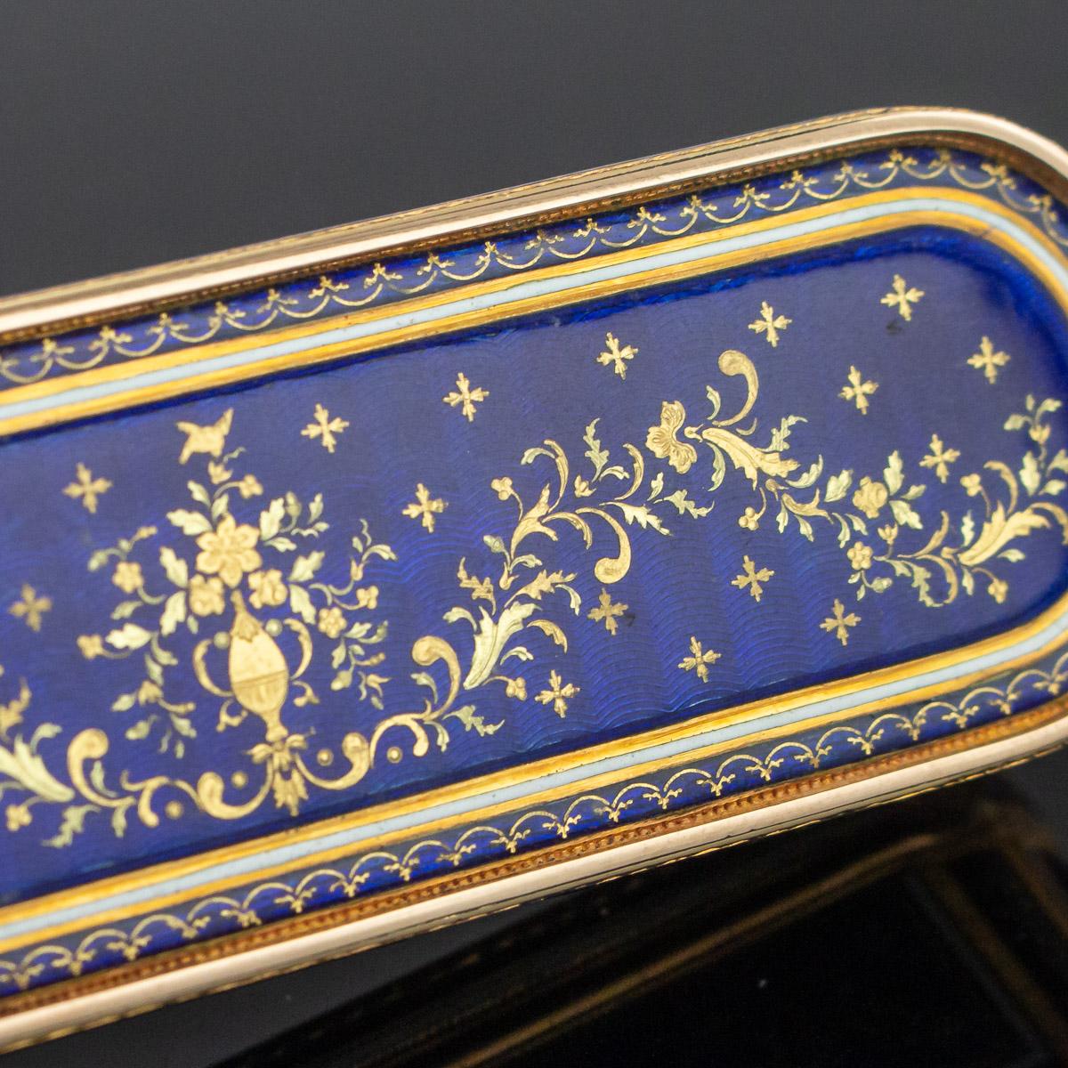 18th Century German 18k Gold & Enamel Snuff Box, Hanau, c.1780 7