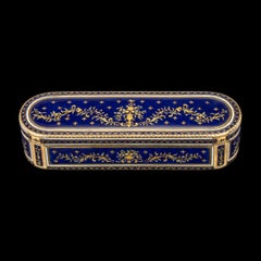 18th Century German 18k Gold & Enamel Snuff Box, Hanau, c.1780
