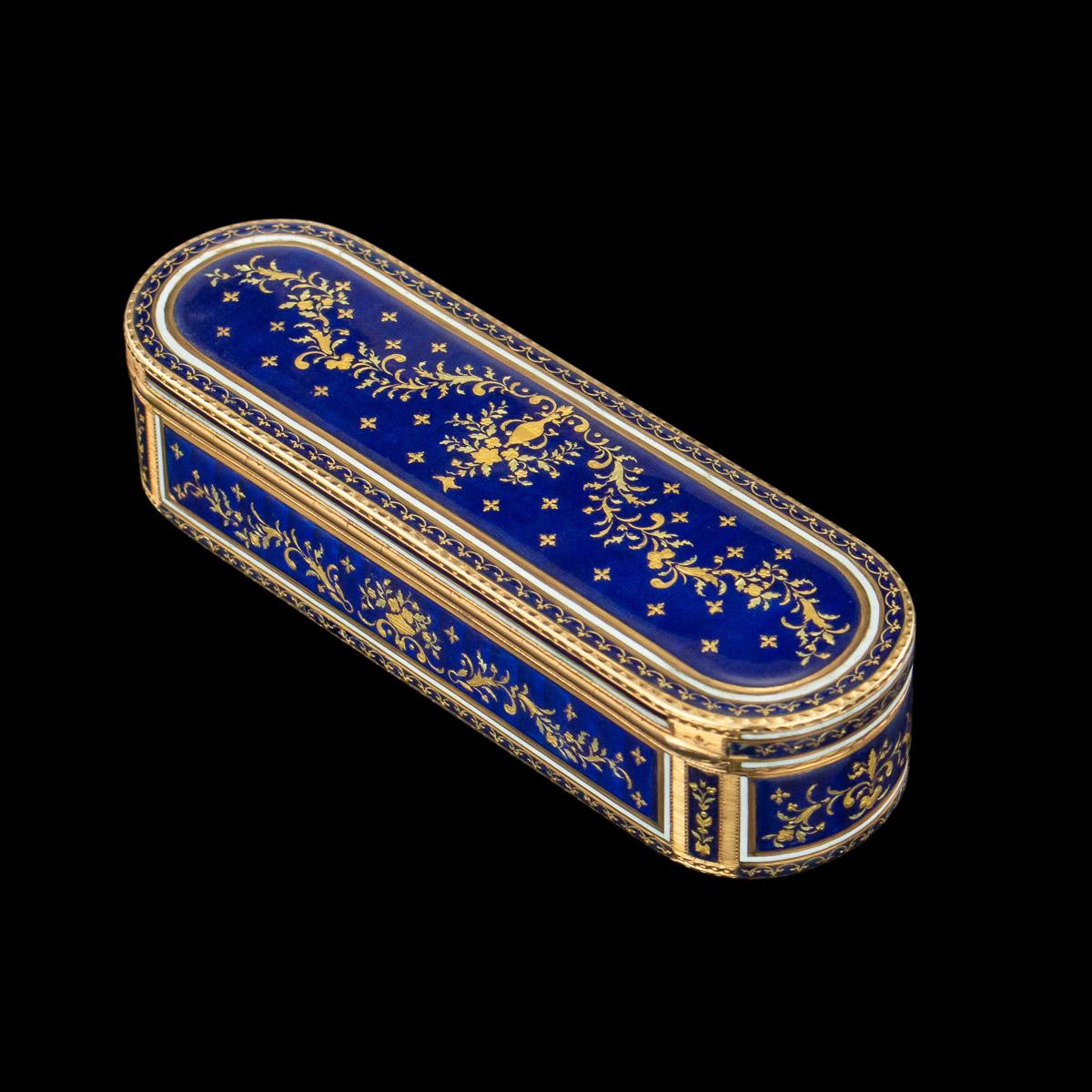 18th Century German 18k Gold & Enamel Snuff Box, Hanau, c.1780 1