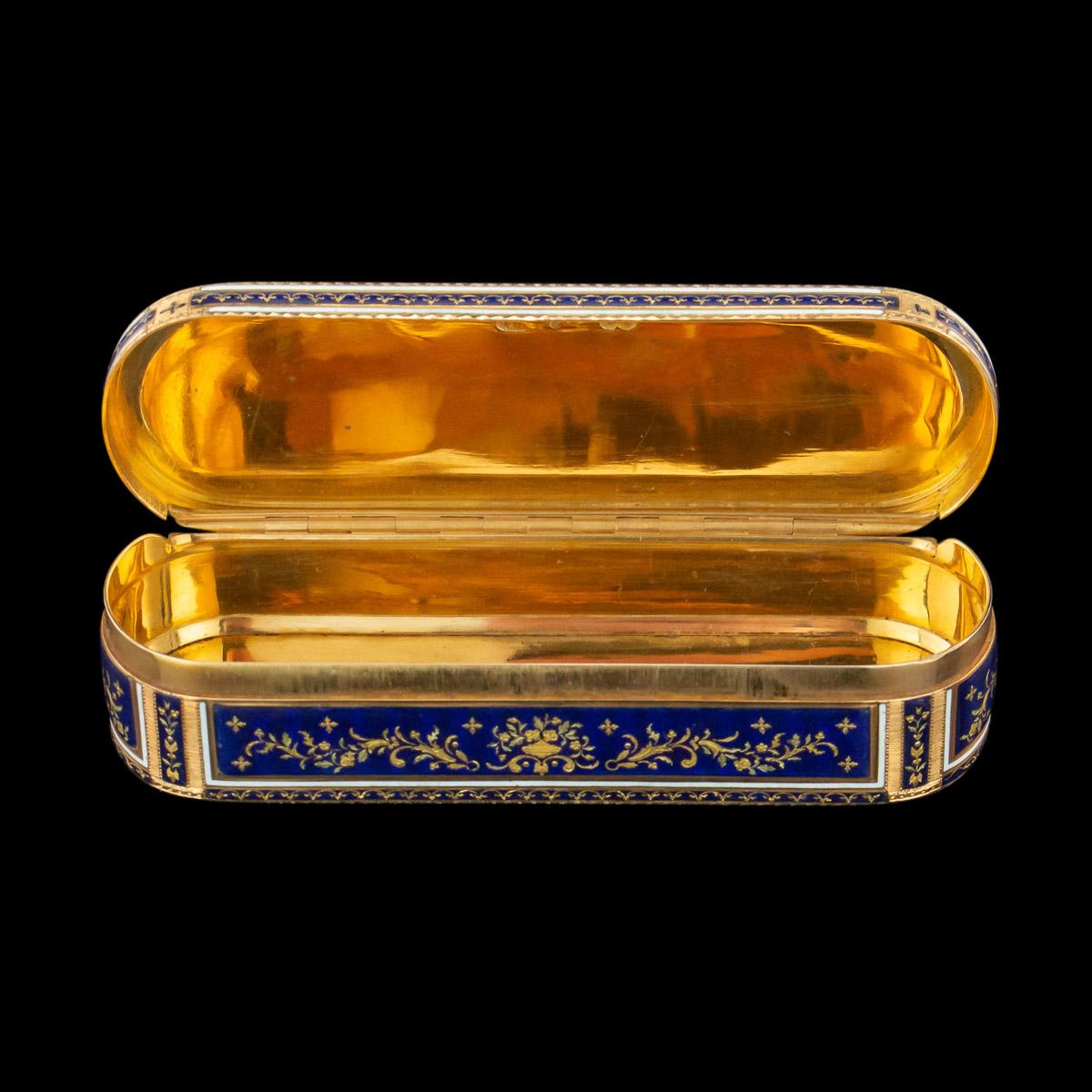 18th Century German 18k Gold & Enamel Snuff Box, Hanau, c.1780 4