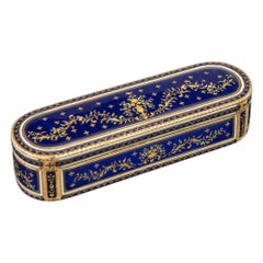 18th Century German 18k Gold & Enamel Snuff Box, Hanau, c.1780