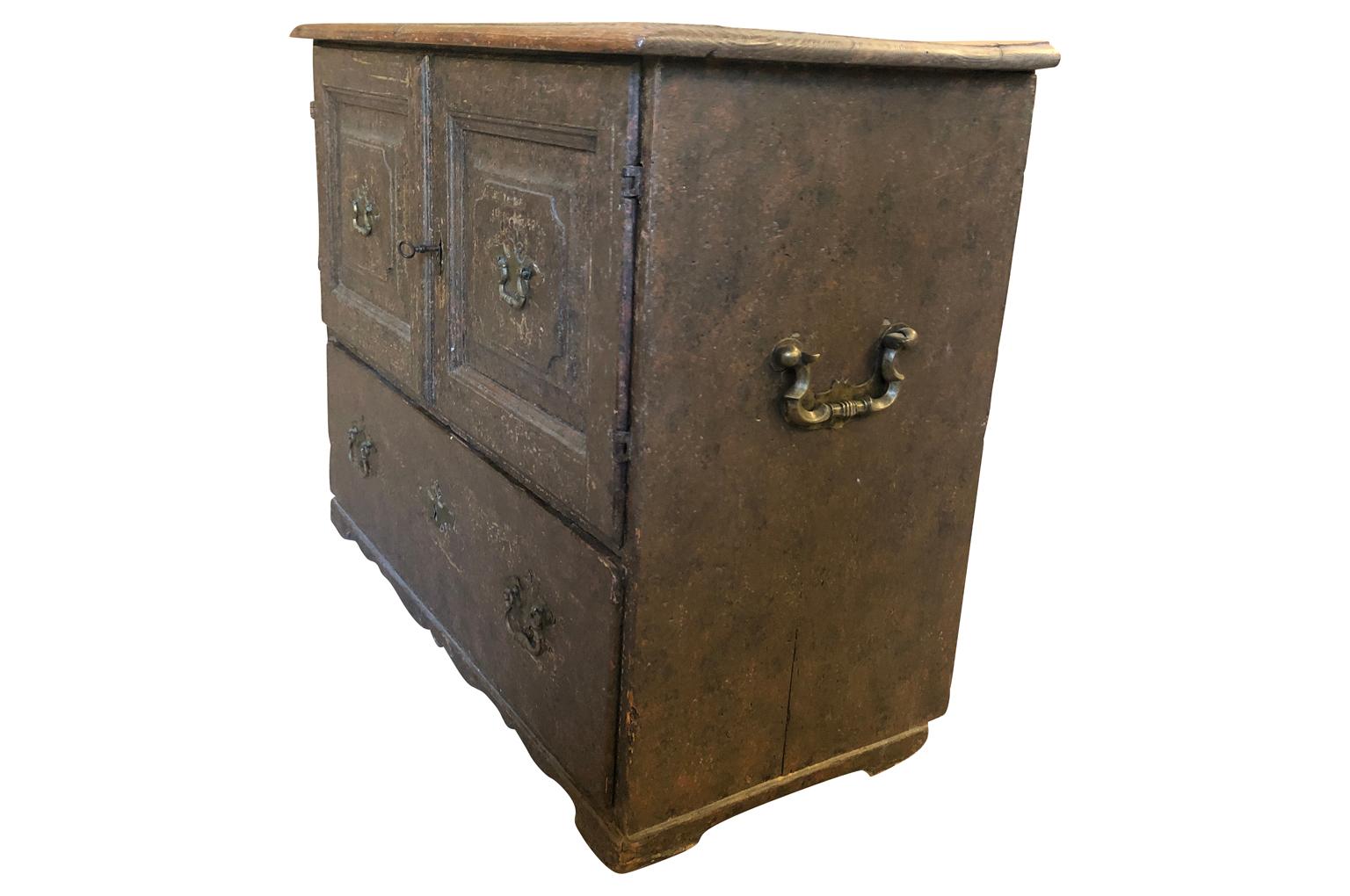 Peint Meuble de rangement baroque allemand du XVIIIe siècle en vente