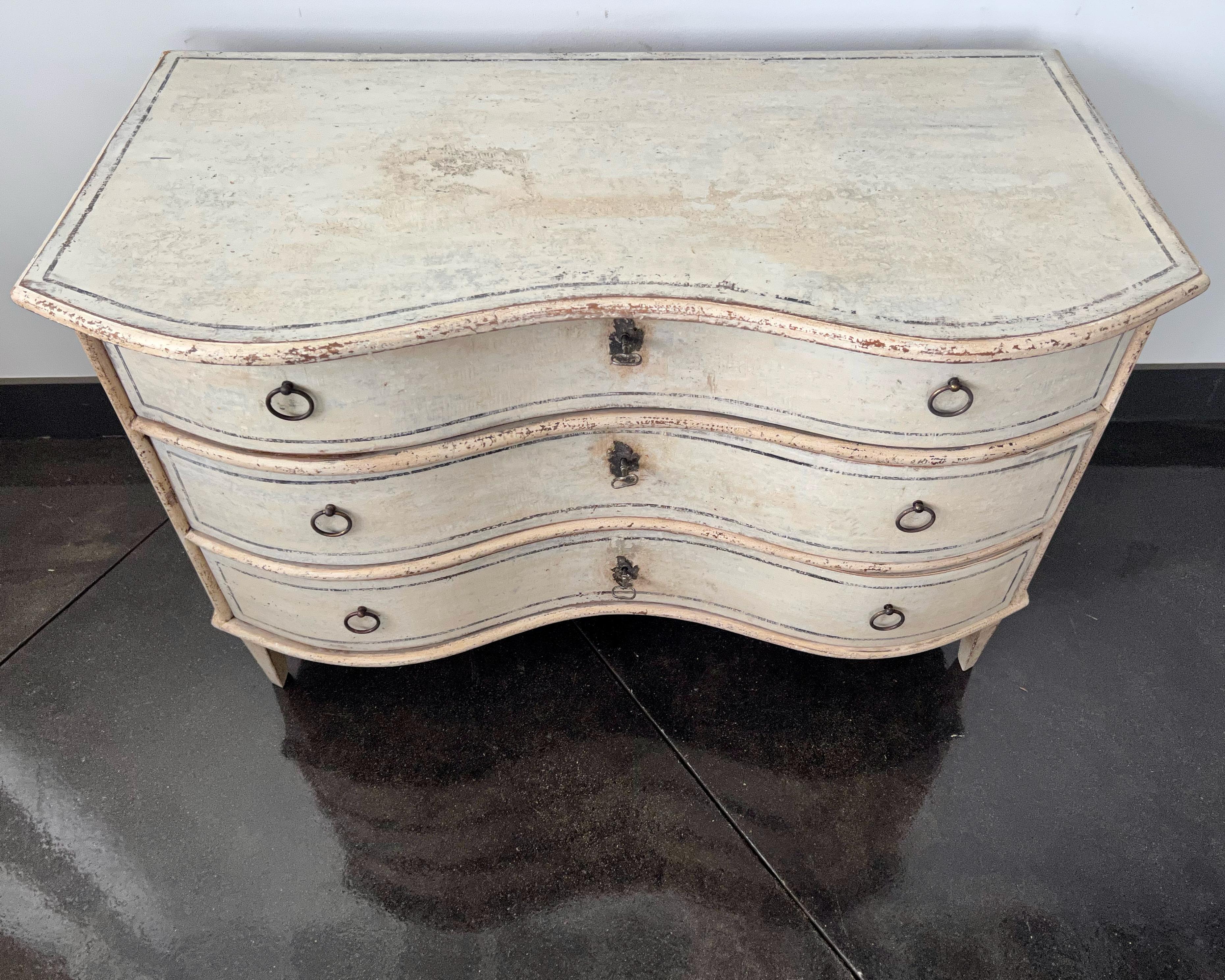 Bronze 18th Century German Baroque Chest of Drawers For Sale