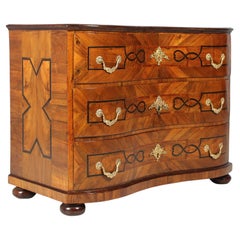 18th Century German Baroque Chest Of Drawers, Special Locking System, Circa 1750