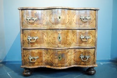 18th Century German Baroque Chest of Drawers, Walnut