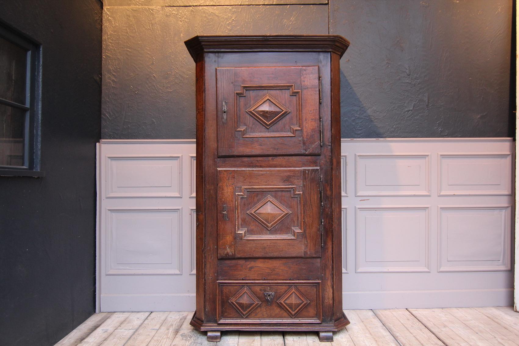 18th Century and Earlier 18th Century German Baroque Cupboard