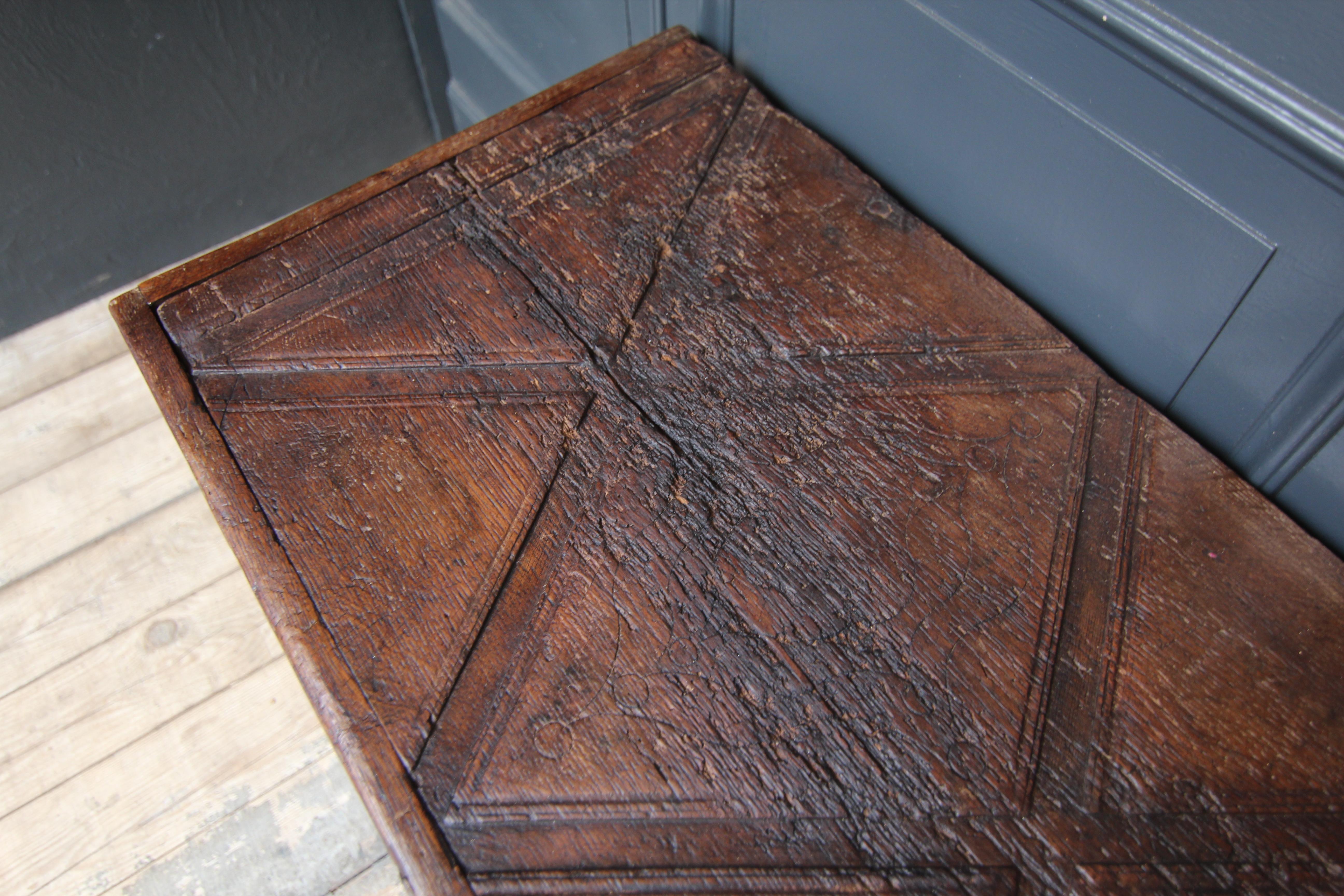 18th Century, German, Baroque Oak Chest 6