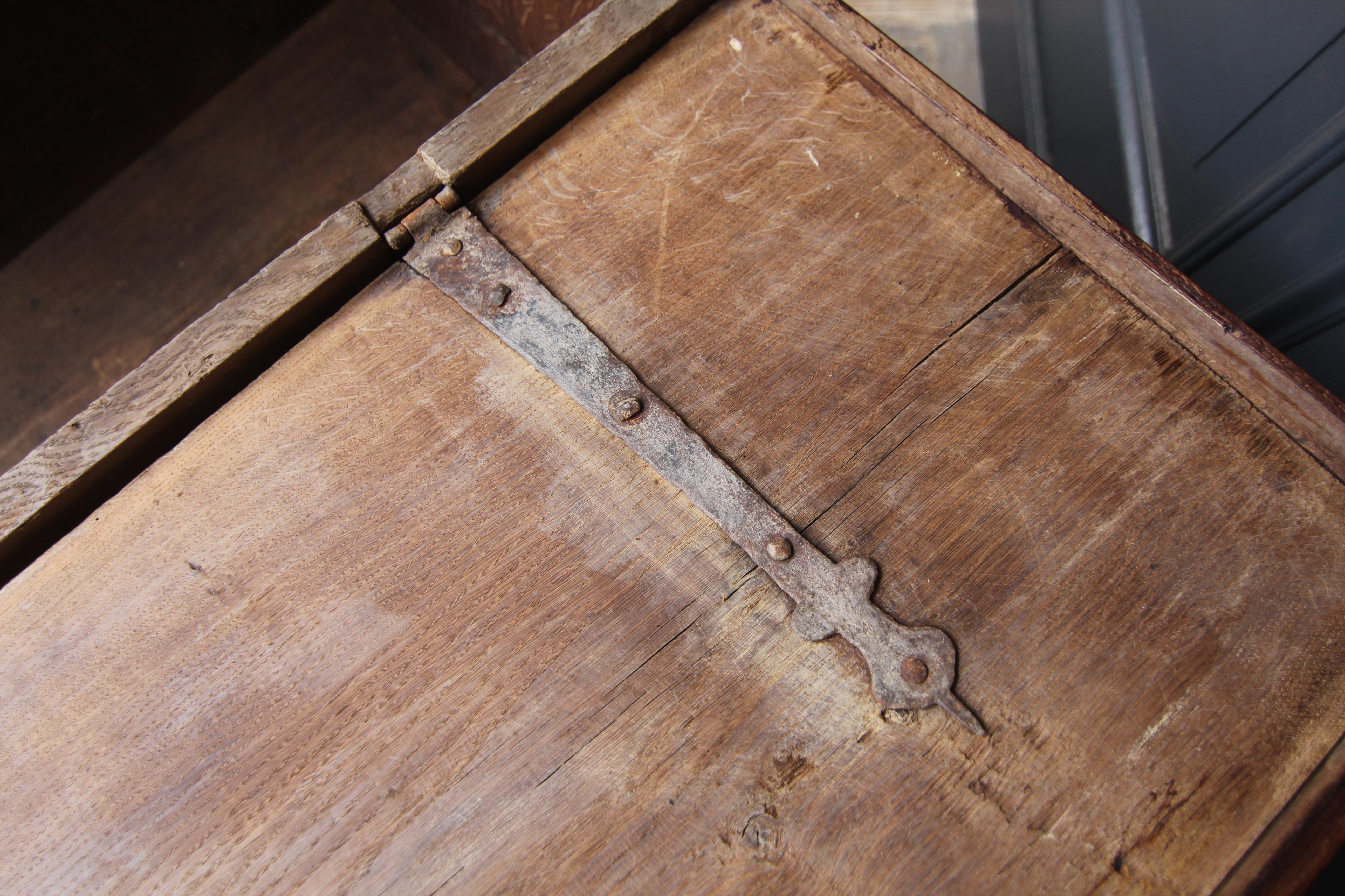 18th Century, German, Baroque Oak Chest 13