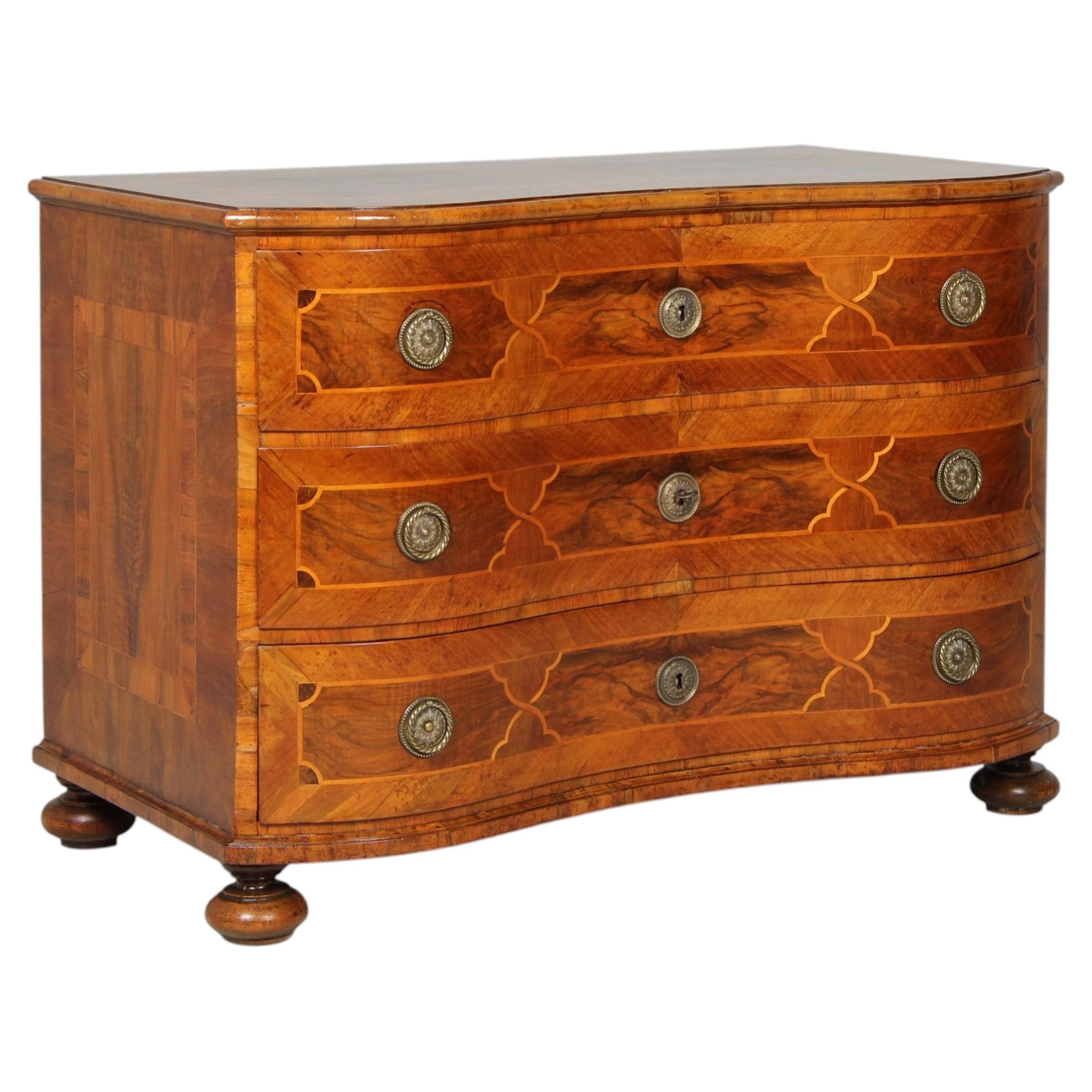 18th Century German Baroque or Louis XV Chest of Drawers, Walnut, circa 1770