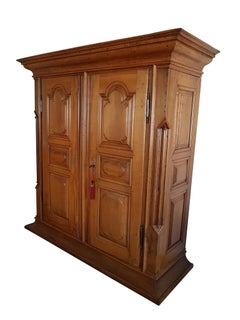18th Century German Baroque Pearwood  Armoire West Palatinate