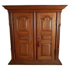 18th Century German Baroque Pearwood  Armoire West Palatinate