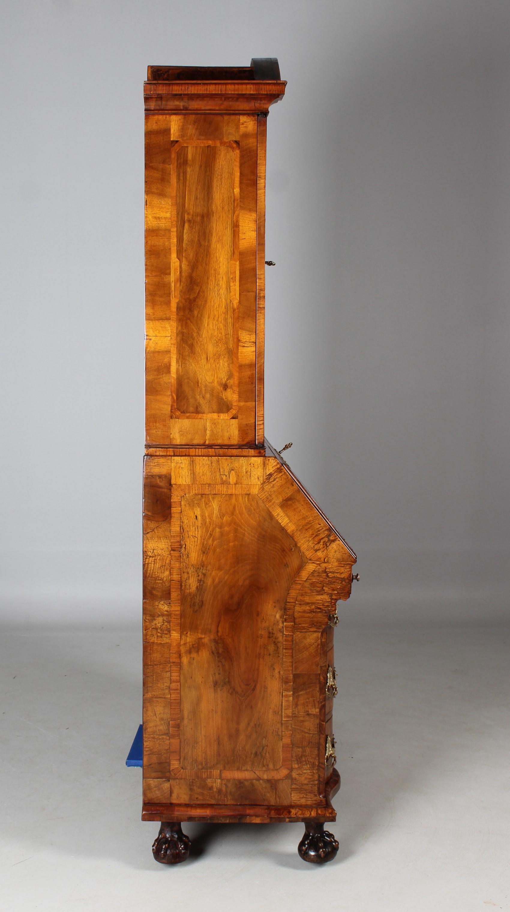 18th Century German Baroque Secretaire, Louis XV, Walnut, circa 1750 17
