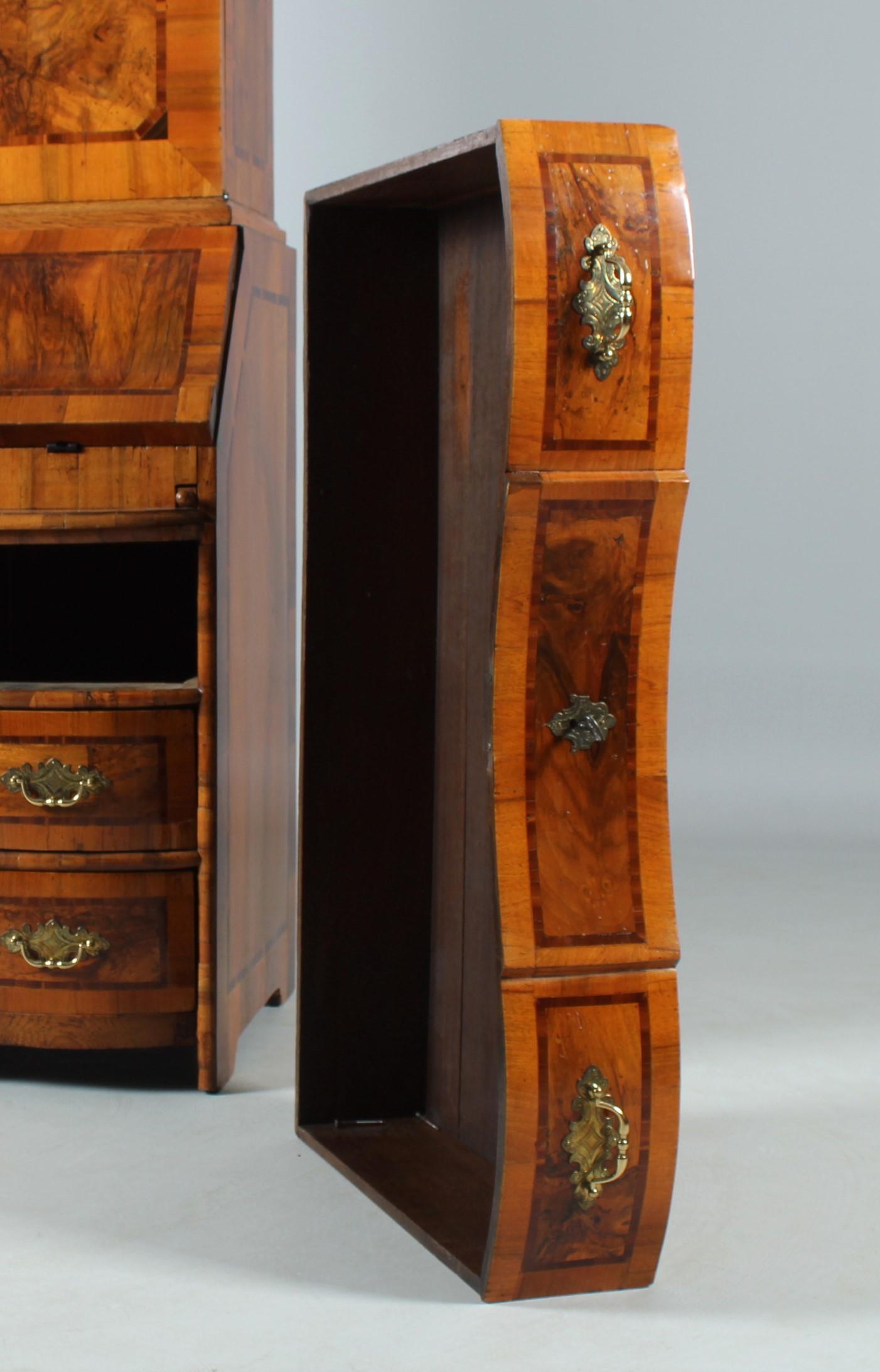 18th Century German Baroque Secretaire, Walnut, Circa 1750 12