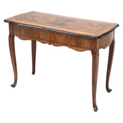18th Century German Baroque Walnut and Fruitwood Parquetry Console