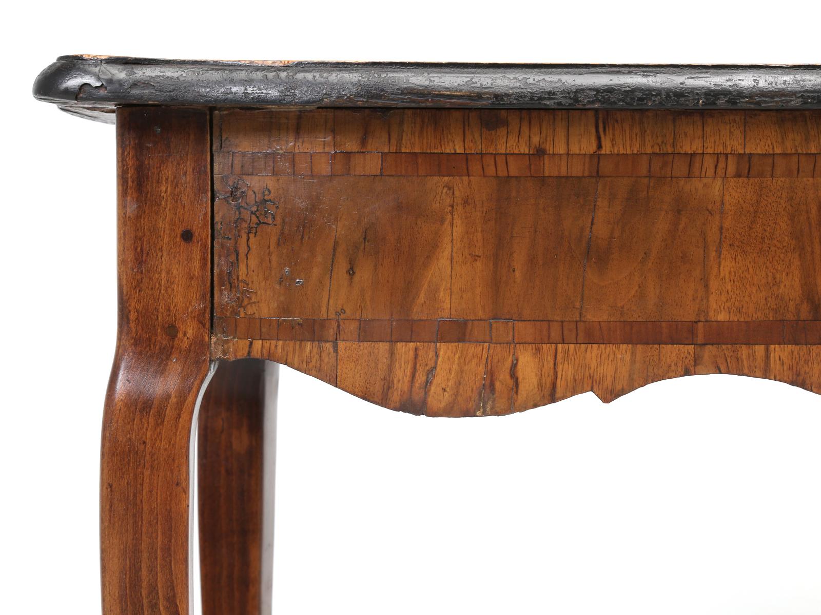 18th Century German Baroque Walnut and Fruitwood Parquetry Console 7