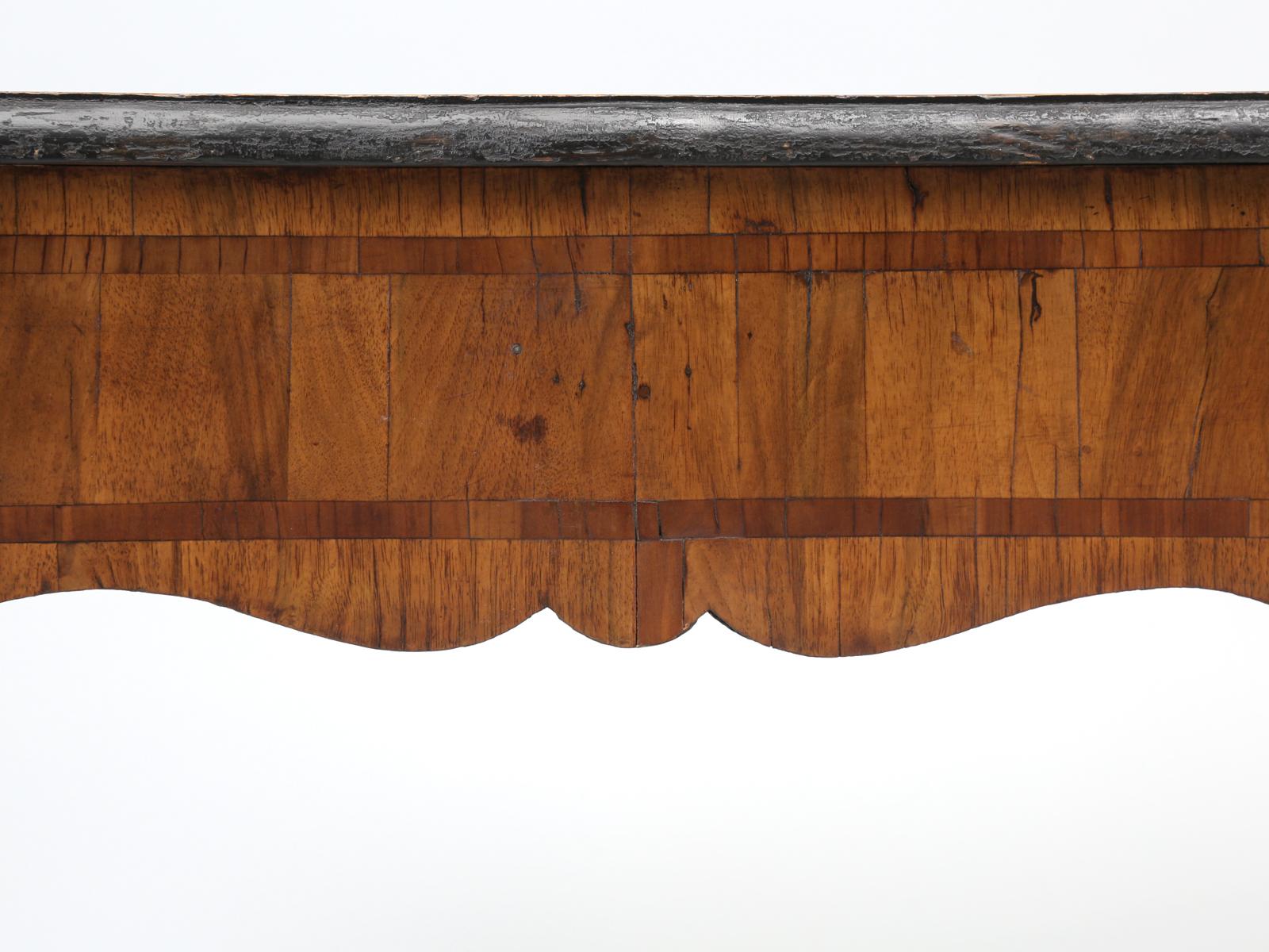 18th Century German Baroque Walnut and Fruitwood Parquetry Console 8