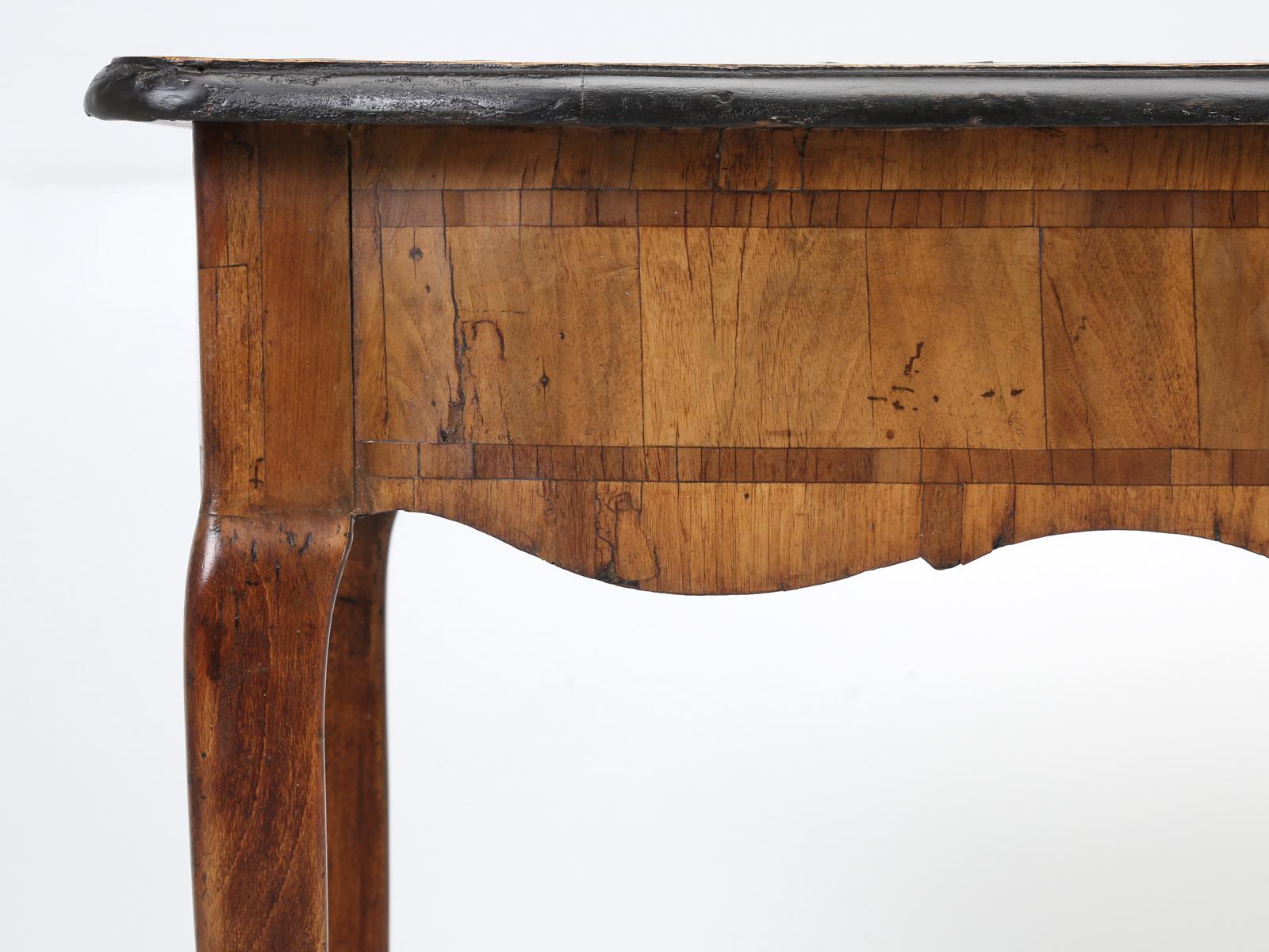 18th Century German Baroque Walnut and Fruitwood Parquetry Console 12