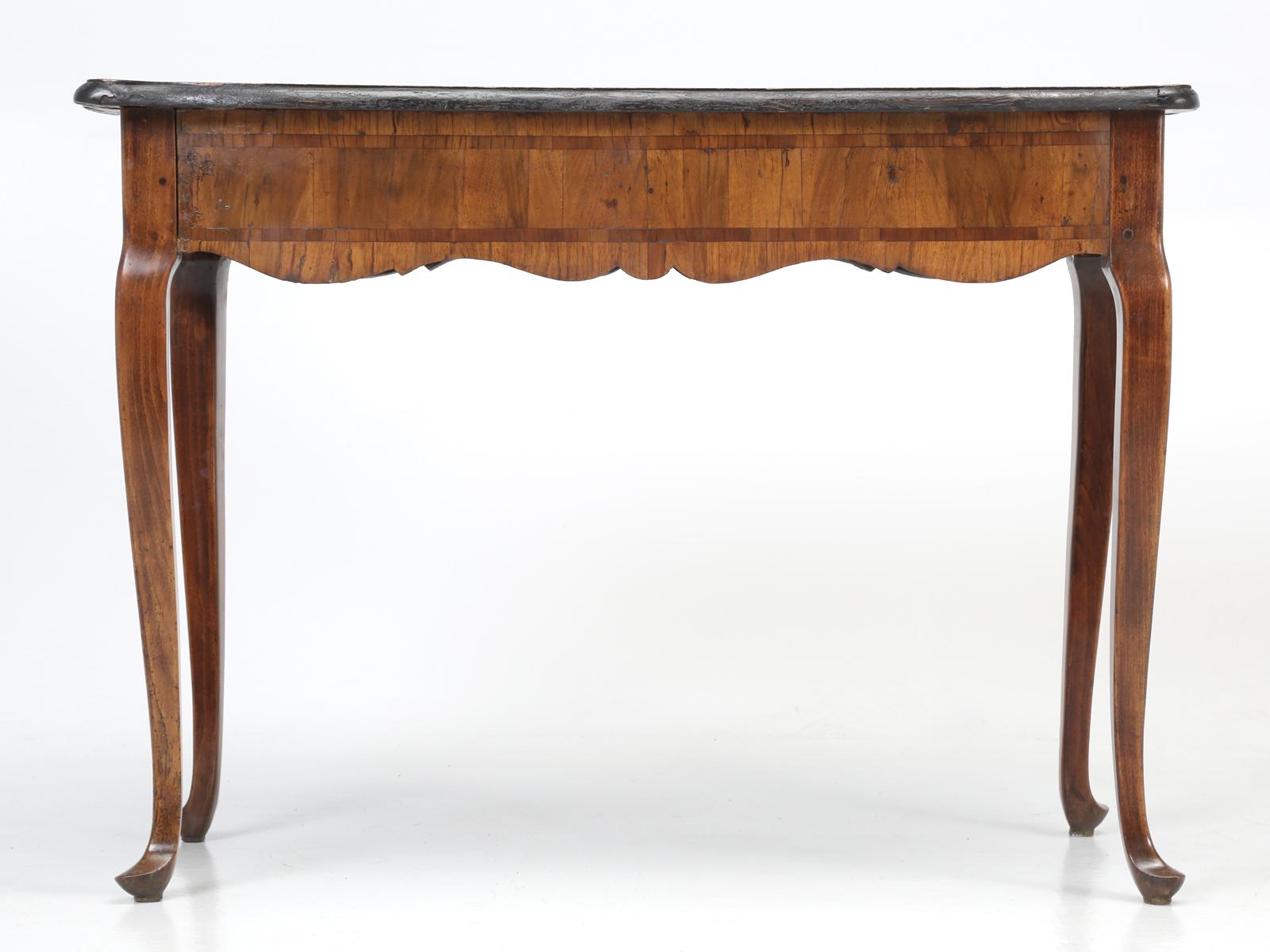 18th Century German Baroque Walnut and Fruitwood Parquetry Console 6