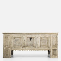 18th Century German Bleached Oak Trunk