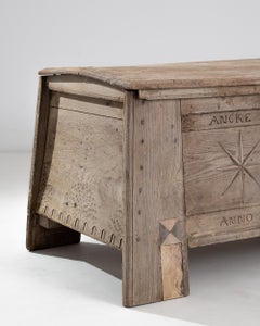 18th Century German Bleached Oak Trunk