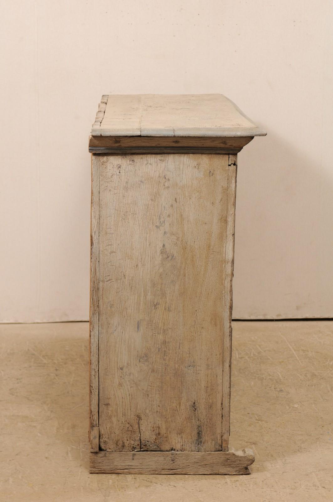 18th Century German Carved and Painted Wood Sideboard Cabinet 2