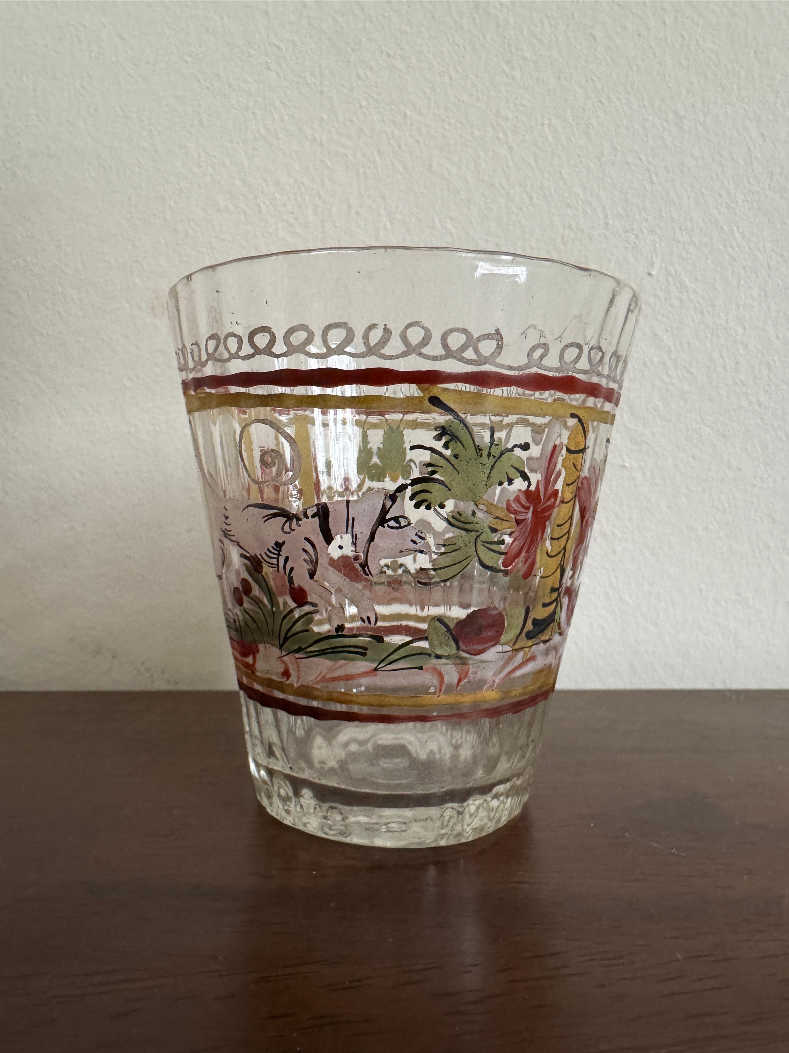 Deutscher Klarglasbecher aus dem 18. im Angebot 4