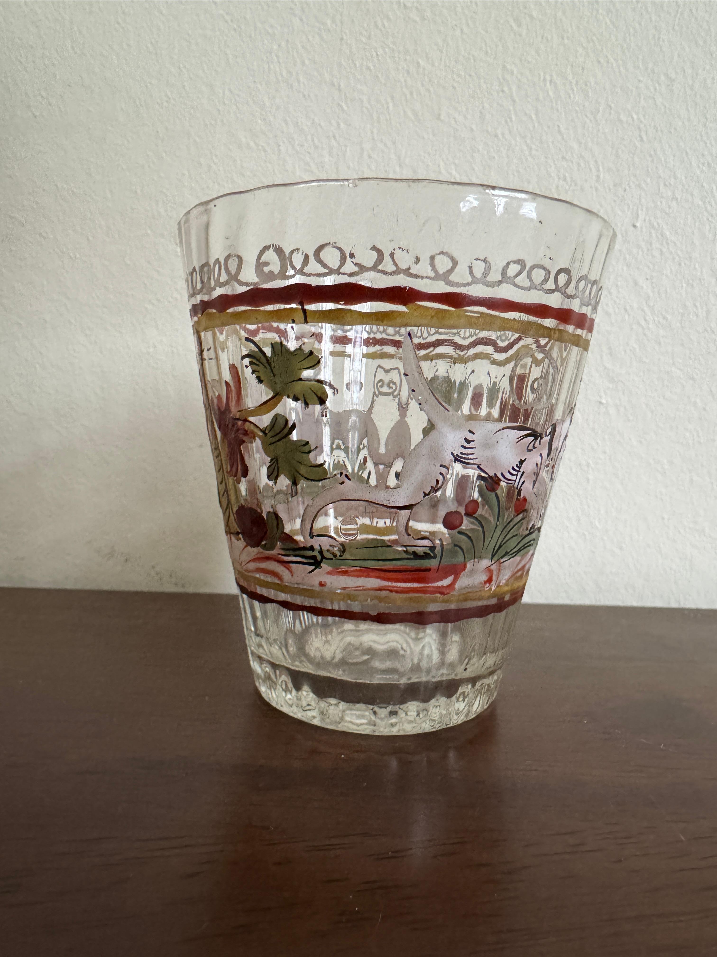 Deutscher Klarglasbecher aus dem 18. im Angebot 2