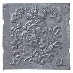 18th Century German Louis XV 'Coat of Arms' Fireback