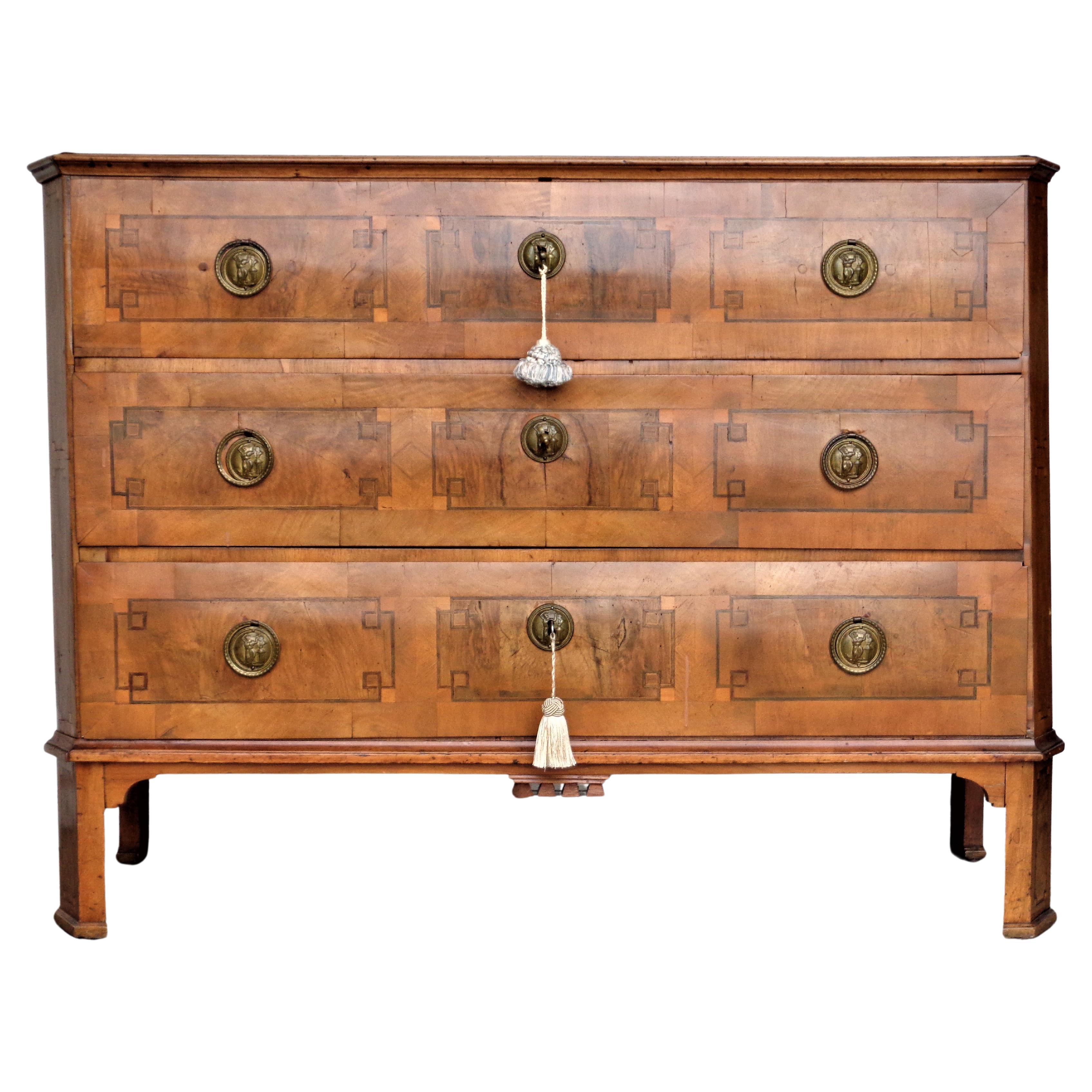 18th Century German Neoclassical Inlaid Chest of Drawers