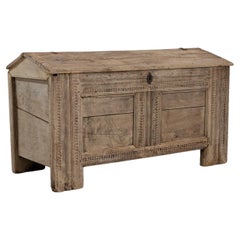 18th Century German Oak Trunk