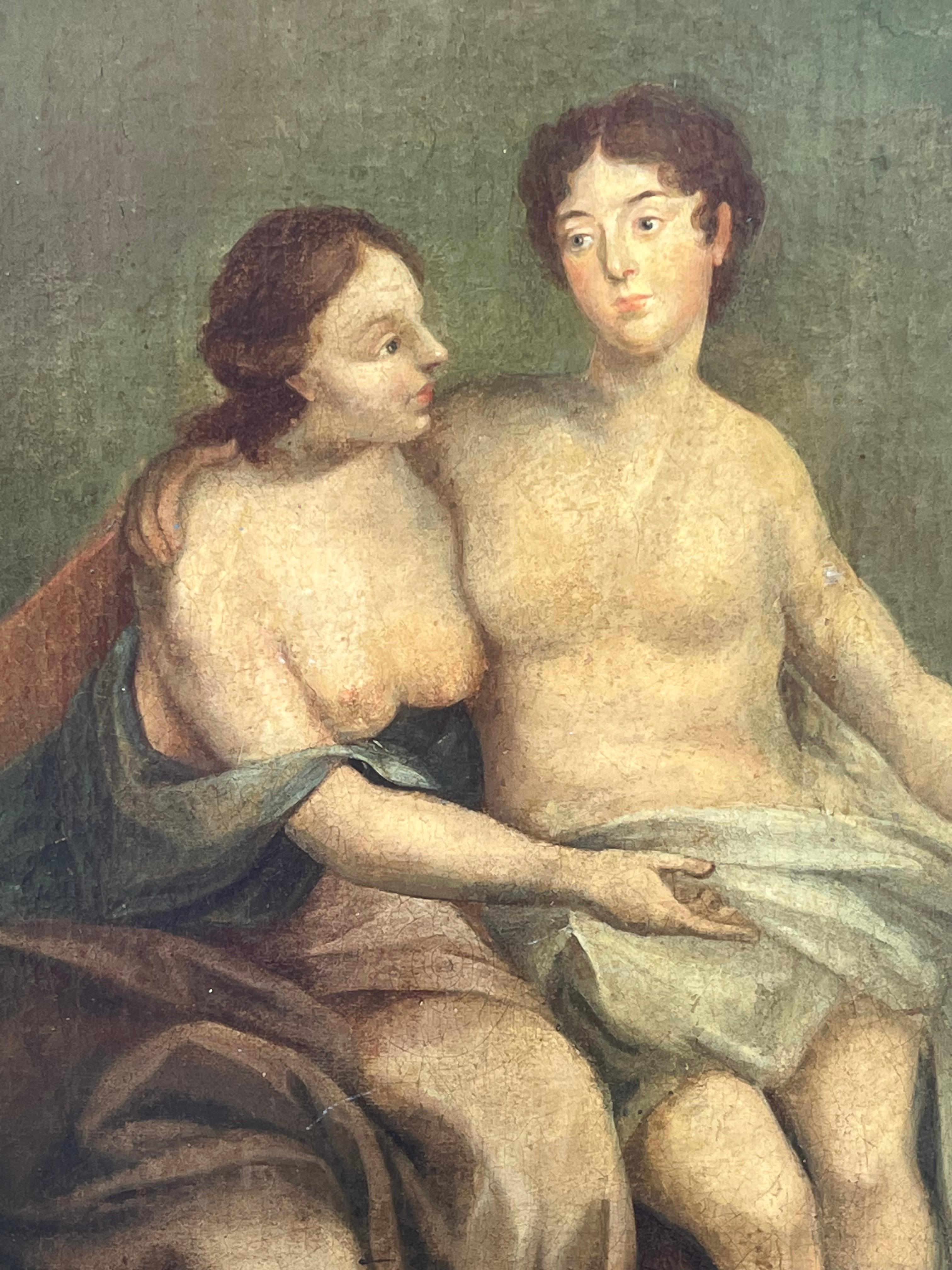 18th Century German Old Master Painting “Diana and Endymion