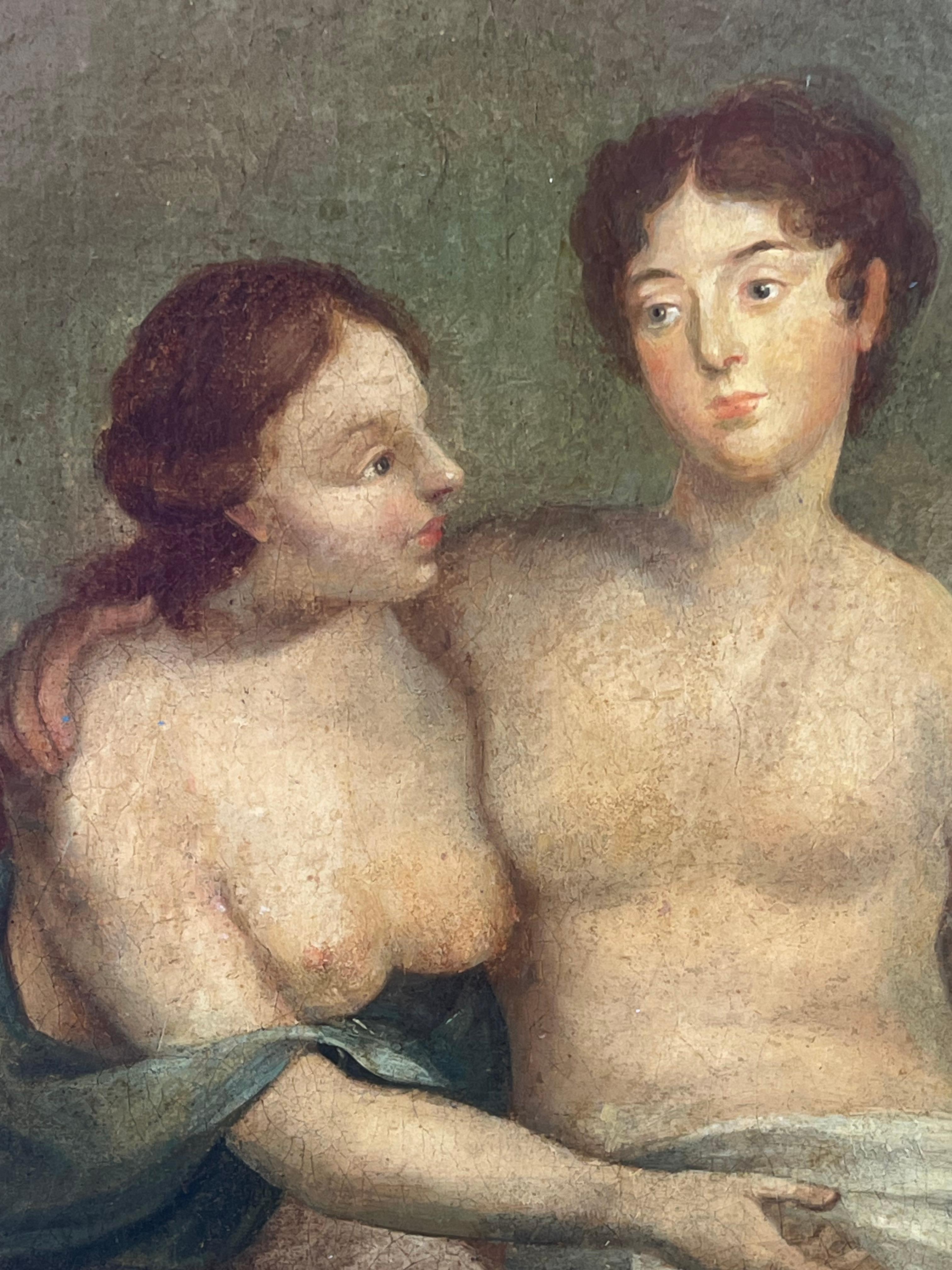 18th Century German Old Master Painting “Diana and Endymion