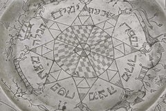18th Century German Pewter Passover Plate