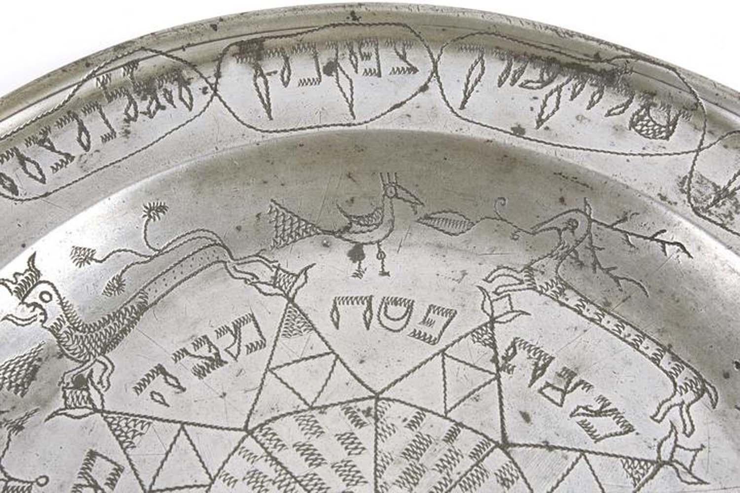 18th century pewter plate