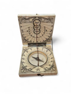 18th Century German Portable Ivory Sundial — Possibly Nuremberg
