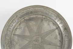 18th Century German Pewter Purim Plate