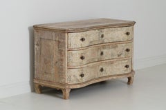 Rococo Style Serpentine Front Commode in Original Paint