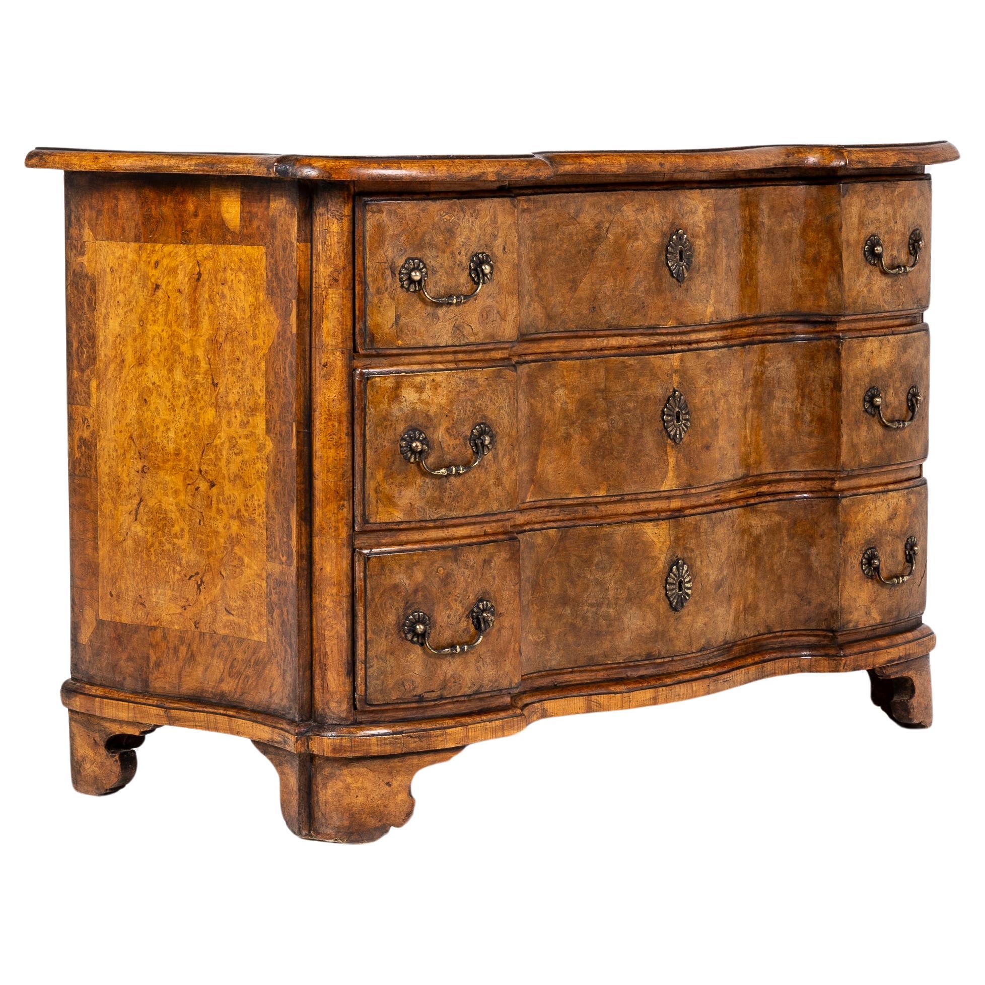 18th Century German Serpentine Commode For Sale