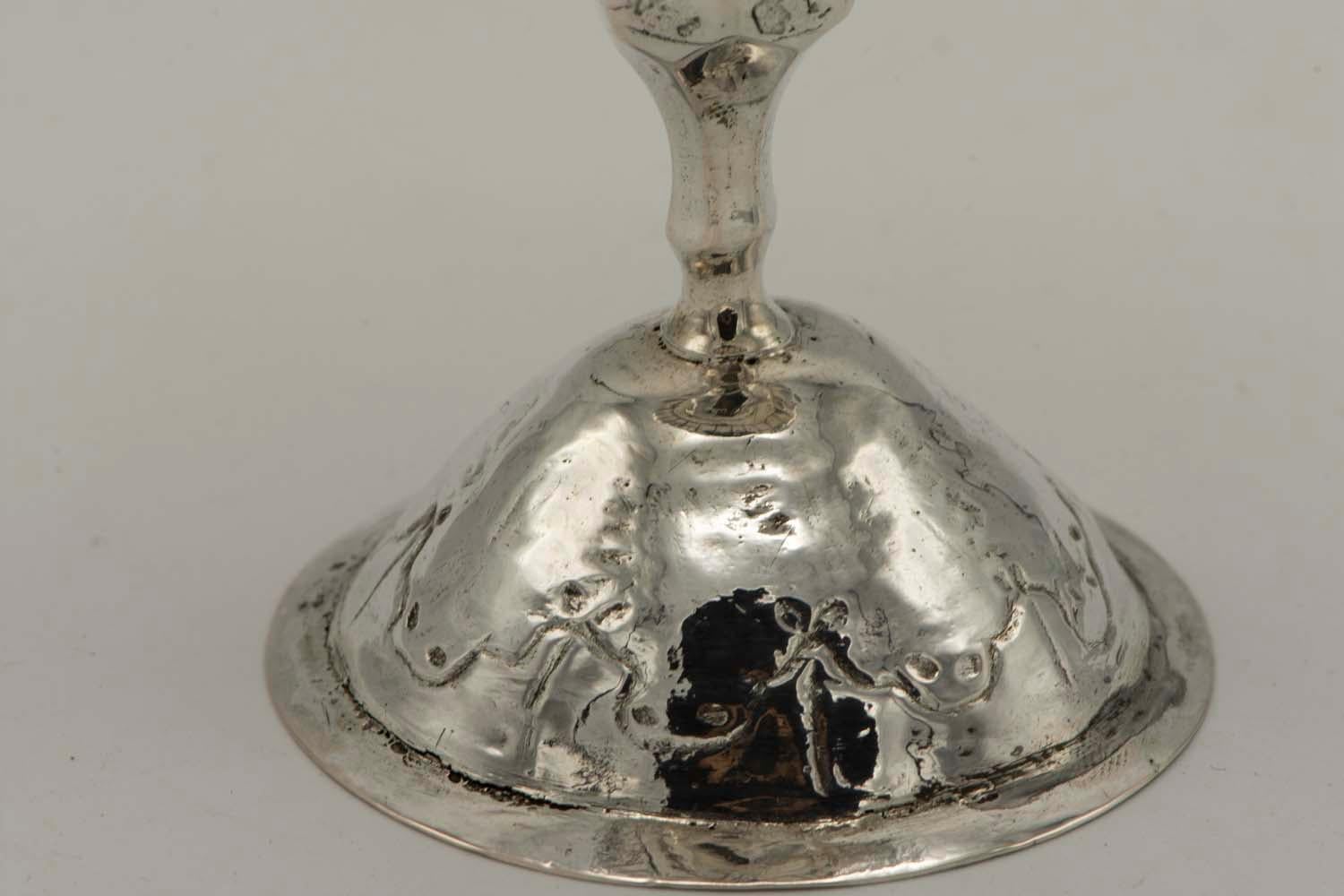 18th Century German Silver Festival Kiddush Goblet For Sale 1