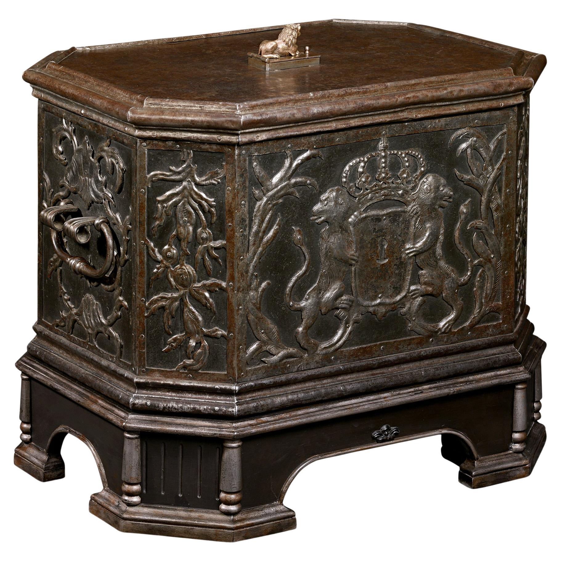 18th-Century German Strongbox For Sale