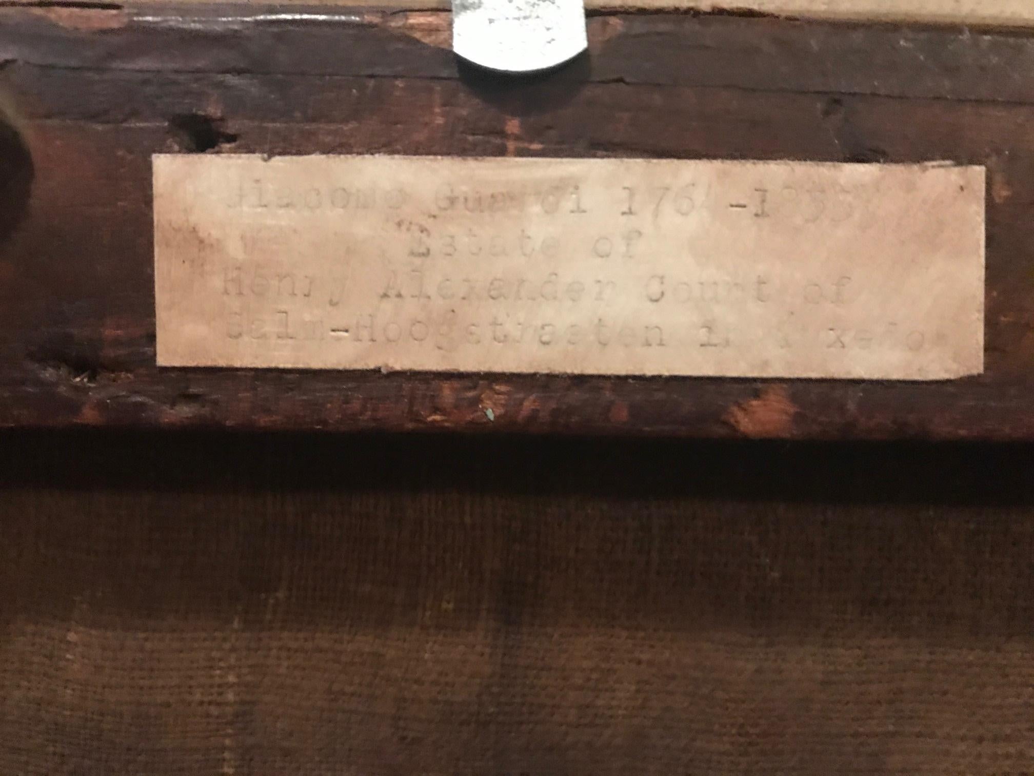 Siglo XVIII Pintura del Viejo Maestro Giacomo Guardi de la laguna veneciana, Procedencia Lienzo en venta