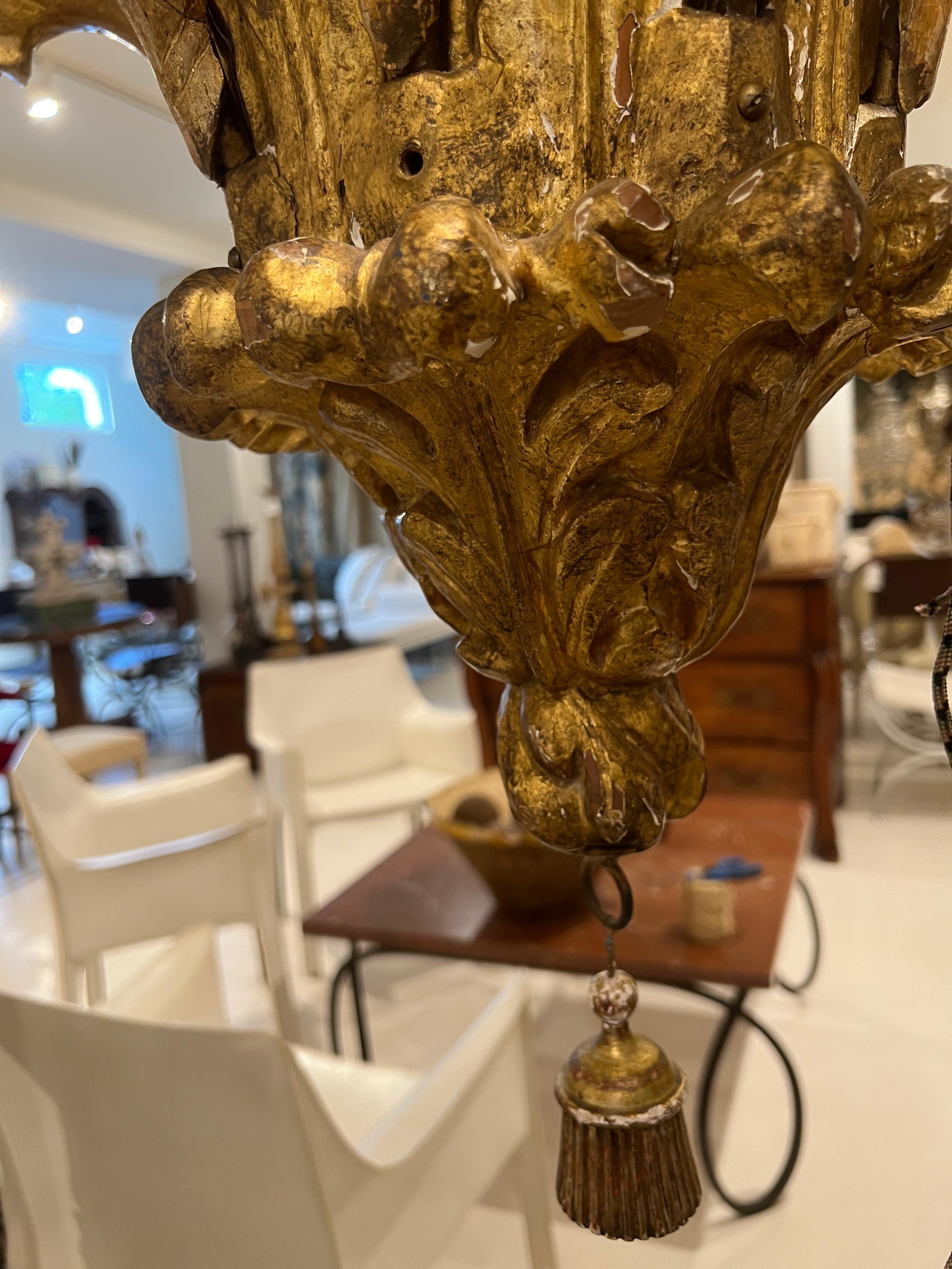 French 18th Century Gilded Louis XIV Chandelier