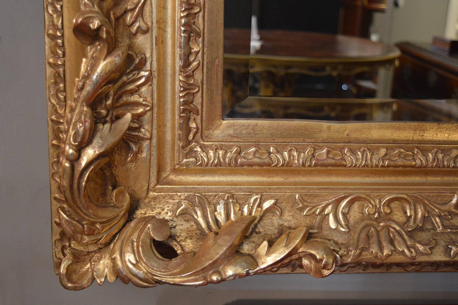18th Century and Earlier 18th Century Gilded Mirror