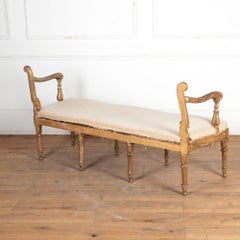 18th Century Gilded Window Seat